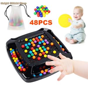 【New Arrival】 Educational Rainbow Bead Puzzle Game for Babies and Toddlers Learning Colors Shapes and Hand-Eye Coordination