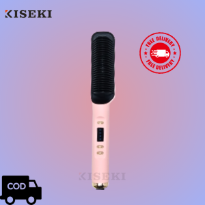Kiseki Hair Straightener CK-CR2108 Pink | Sisir Catok Rambut | 2 in 1 | Sisir Pelurus Rambut | Catokan | Pelurus Rambut | Pengeriting Rambut | Curly Rambut | Hair Curler| Kiseki Catokan | Bisa COD | Catokan Murah