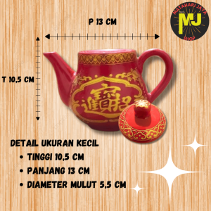 MJ Teko Seduh The Sembahyang Keramik / Teapot Puja Tinggi / Kettle Seduh Sembahyang