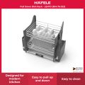 Hafele LENTO Easy Pull Down Dish Rack – Wall Cabinet Holder with Drip Off Tray for Plates, Cups & Tableware | Soft Closing | 5 Years Warranty. 