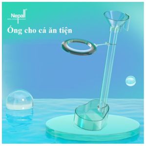 Bộ ống và máng cho cá ăn tiện lợi trong suốt Nepall (full đồ)