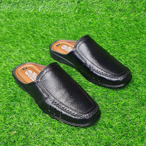 Giày sục nam da bò Trường Hải 3 Màu nâu đen  vàng S125