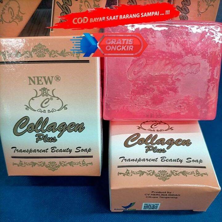 Lusin Sabun New Collagen Brightening Soap Sabun Colagen Kemasan