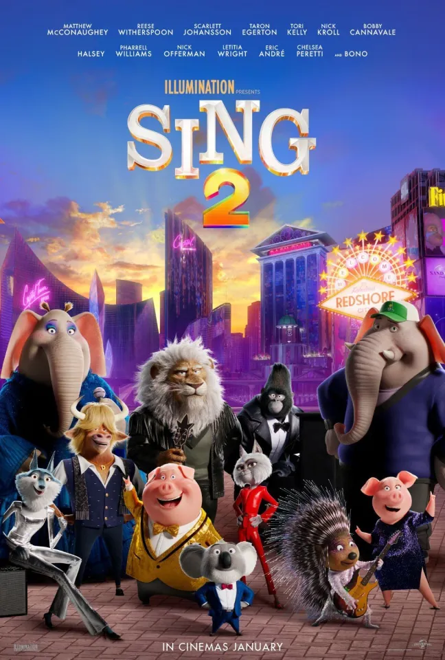 DVD Cartoon English Movie Sing 1 Sing 2 collection Lazada