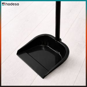 Hodeso Plastic Dustpan with Detachable Long Handle Lightweight Floor Dust Pan for Home Cleaning