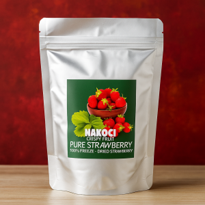 LAGI VIRAL !!! NAKOCI Freeze Dried Buah Tin - Buah Ara Strawberry Honey Yellow Peach buah Peach Iris Krispi Snack Viral Buah Kering Fresh Figs Fruit Premium 30 gr /50gr