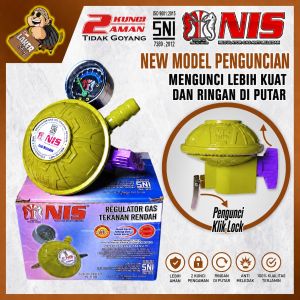 NIS REGULATOR GAS KLIK LOCK (N2 11 BB) - TEKANAN RENDAH