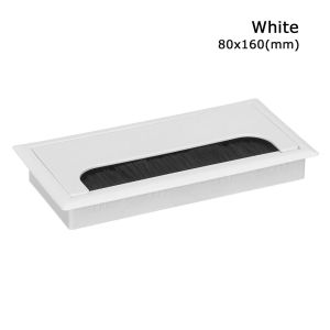 LLCY Rectangle Computer desktop Decor Outlet Port Wire Cable Holder Wire Box Desk Cable Box Wire Hole Cover