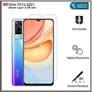 Promo Bisa ( COD ) Tempered Glass Vivo Y51 2020 Y51A Y53s V21 5G V21 4G V21e Y73 Y21 2021 Y21s Y33s Anti Gores Kaca Murah Pengiriman Cepat