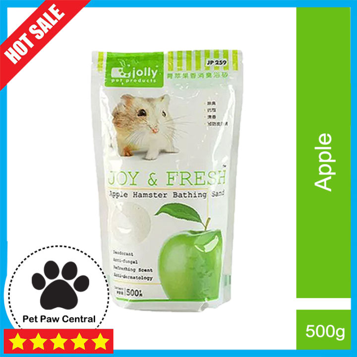 JOLLY JOY & FRESH HAMSTERS BATHING SAND APPLE FLAVOR 500g | Lazada PH