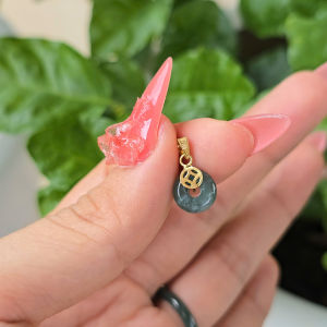 Q2048 Charm treo đồng điếu Lam Ngọc treo móc kim tiền V10k size mini làm charm treo không kén mệnh - Phong Thuỷ TUDO P