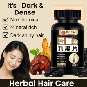 【Gray hair is gone】Black Hair Root Black Ginseng Nine Black Tablets Prevent Hair Loss Hair Care Tablets