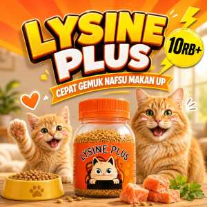 SEMPATI Obat Kucing Gemuk Lysine Plus Vitamin Penggemuk Suplemen Kucing Penambah Nafsu Makan Obat Kucing Kurus Lysine Plus Penumbuh Pelebat Bulu Kucing Anti Rontok Multivitamin Imunitas Kitten Anabul