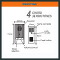 PRESTIGE Wireless Door Bell PLS-DB606W (1 Year Warranty). 
