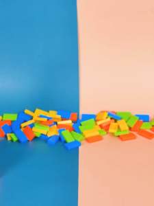 BỘ ĐỒ CHƠI TÀU HOẢ DOMINO XẾP HÌNH TỰ ĐỘNG