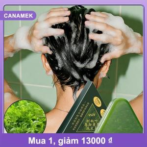 【CANAMEK】 Thảo dược tự nhiên dầu gội xà phòng usman cỏ & platycladus handmade xà phòng tóc nuôi dưỡng kiểm soát dầu làm mới mịn và nhẹ nhàng chăm sóc tóc 120g