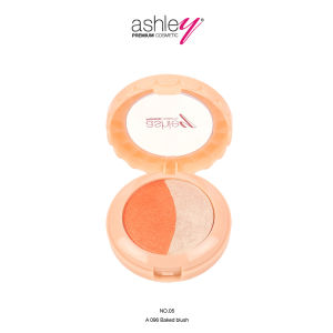 Ashley Baked Blush บลัชออนเนื้อชิมเมอร์ พวงแก้มสวยสดใส ติดทนนาน (A-096)