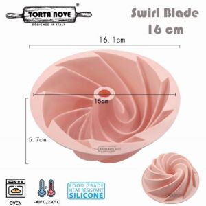 Loyang kue besar SWIRL BLADE 25cm Cetakan Bulat bundt tulban Entremet cake puding bolu coklat marmer