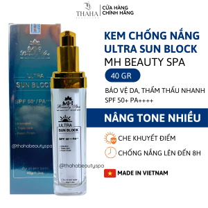 [CHÍNH HÃNG] Kem chống nắng nâng tone dưỡng trắng kiềm dầu Kem chống nắng che khuyết điểm UNTRA SUN BLOCK 40gr