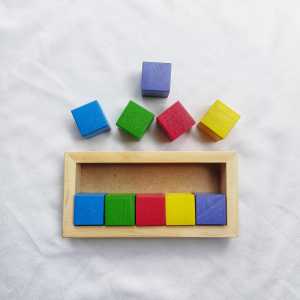 Mainan Kayu Edukasi Anak City Blok Balok Susun Montessori Toys