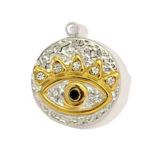 Chic Double Color Heart Moon Star Butterfly Bees Charm Stainless Steel Pendant 11 Versatile Charm For Special Occasions