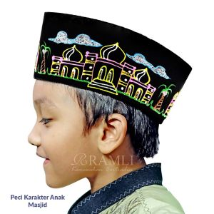 Ramli Songkok Anak Karekter Masjid AC Tinggi 9