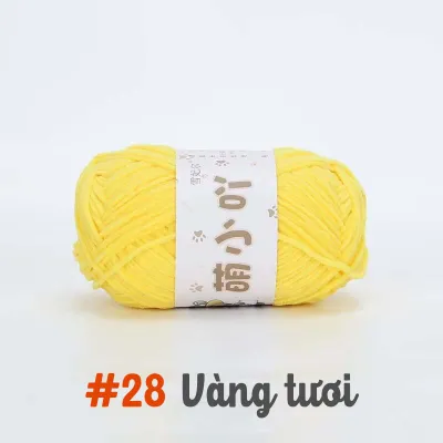 (Hàng có sẵn) Len nhung gấu 50g sợi 2mm mềm mịn dễ móc