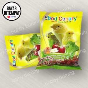 Ebod canary duss pakan burung kenari parkit Lovebird Mozambik vitamin sehat enriched asli Ebod jaya