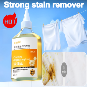 Active Enzyme Stain Remover Instant Oil Grease Cleaner for Clothes Deep Cleans Chili Oil Food Stains Portable Stain Remover