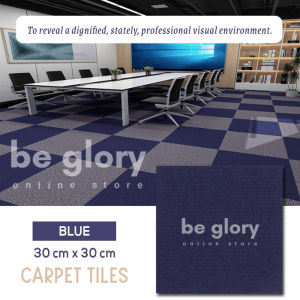 Self-Adhesive Polypropylene Fibre Rug Tiles - Multipurpose Floor Carpet Tiles 30x30cm Versatile Textured Pattern for Office Bedroom Living Room
