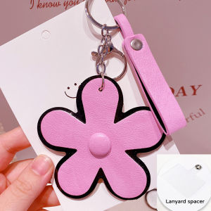 Cute Flower Keychain PU PVC Bag Charm Floral Key Ring Handbag Backpack Pendant Gift for Women⚡PH deliveryIn stock⚡
