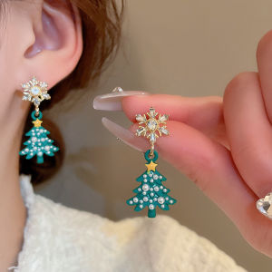 LL Korean Christmas Tree Unique Design Cute and Sweet Earrings ES63692