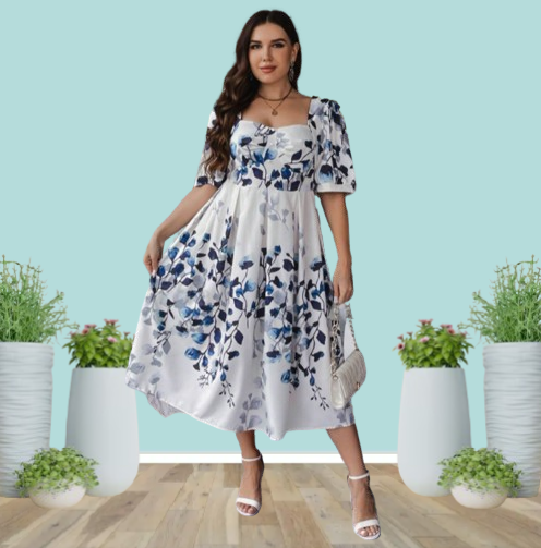 sachin and babi light blue dress Women's Plus Size Dresses