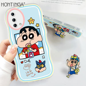 (Free Holder) Hontinga Casing Case For OPPO A77S A76 A74 A71 A7 A83 oppoa76 oppoa7 Case Transparent Clear Cases Anime Crayon Shin-chan Soft Silicone Full Shockproof Rubber Cases Back Cover Phone Casing Softcase For Girls