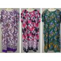 [2XL/3XL] Baju Tidur Batik Indonesia Aladdin PTG DADA Soft Cotton Premium Quality Size Jumbo / Women Maxi Night Dress. 