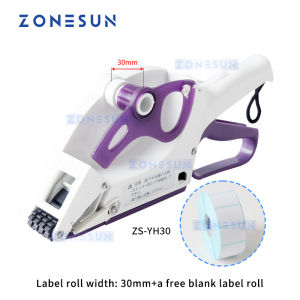 ZONESUN Semi-automatic Round Bottle Adhesive Sticker Manual Labeling Machine Price Tag Labeller Flat Labeller ZS-YH30