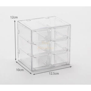 NN Nordic Minimalist Transparent Trinkets Pull-Out Drawer Clear Acrylic Desk Storage Organizer