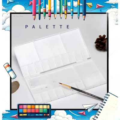 Watercolor Palettete 20 + 5wells Watercolour Palettete Painting Mixing Palettete