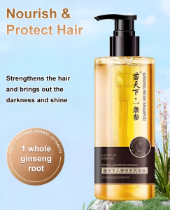 Ganoderma lucidum white hair to black hair hair transplant video herbal shampoo plant extract