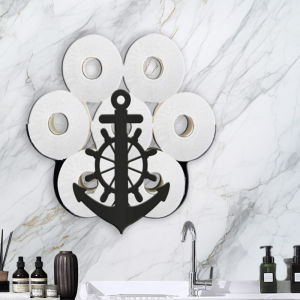 Metal Toilet Paper Rack Nordic Style Wall Mounted Paper Towel Storage Holder Suitable For Livingroom And Bedroom