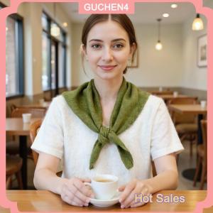 GUCHEN4🎀 Hàn Quốc Phong Cách Len Dệt Kim Tam Giác Khăn Phụ Nữ Headscarf Dệt Kim Khăn Đa Chức Năng Ấm Áp Dệt Kim Khăn