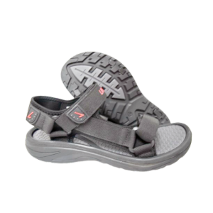 LINE SEVEN L7 E 1202 Men Comfort Black Slip On Sandals / Slippers & Sandals / Selipar Lelaki
