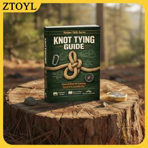 ZTOYL Cuốn sách hướng dẫn buộc nút cần thiết 50 hải lý từng bước hướng dẫn minh họa cho du lịch sinh tồn cắm trại