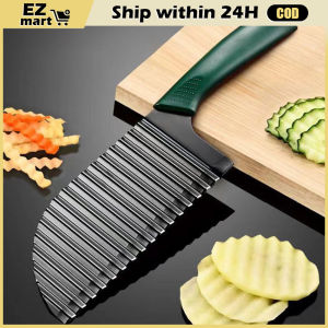 Wave Knife Kitchen Household Tools Stainless Steel Wave Knife Potato Cutting Corrugated Fries Chips Cutter Slicer Cooking Accessories