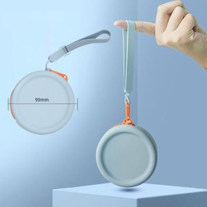 GBSDN Dây kéo Đơn giản Earbuds Hộp Phụ nữ Túi Tai nghe Quà Tặng Tiền Túi Ví nhỏ Silicone Đồng Xu Ví Trường Hợp tai nghe