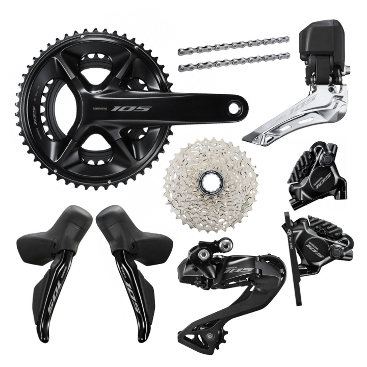 Shimano 105 Di2 R7170 12-speed Disc Brake Groupset for Road