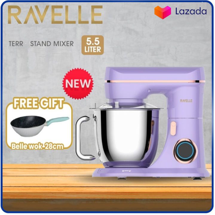 NEW STAND MIXER RAVELLE TERRA SERIES Kapasitas 5.5 Liter Lazada Indonesia