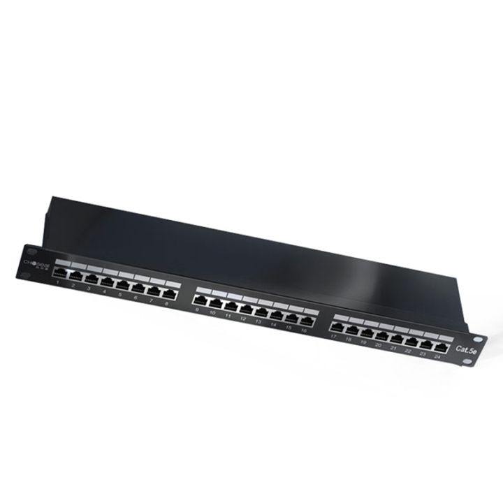 19-Inch RJ45 Port Rack Shielded Patch Panel for Network Cabinet ...