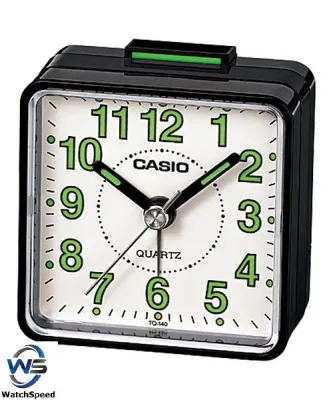 Casio TQ-140-1B Travellers Beeper Sound Black Alarm Clock