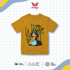 Kaos Distro Anak Perempuan Tangan Pendek Motif Kalakter Jasmine Usia 1-11 Tahun K151